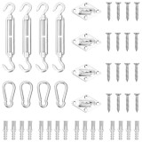 Cumpara ieftin Set accesorii parasolar din otel inoxidabil, 12 piese