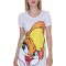 S287-2 Rochie scurta cu imprimeu si maneci scurte