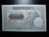 IUGOSLAVIA 100DINARI 1941 SUPRATIPAR SUPERBA