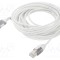 Cablu USB 3.1 RJ45 - USB C nichelat 7,5m alb Goobay