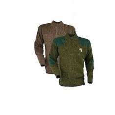 PULOVER TREESCO KAKI CU BRODERIE MARIME XXL foto