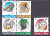 Malaysia 1996 fauna fluturi MI 605-609 MNH