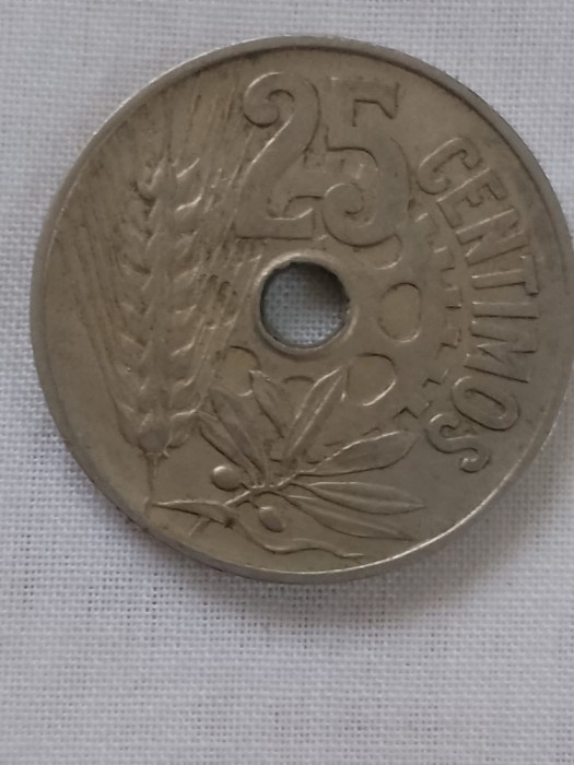 25 centimos 1934 spania