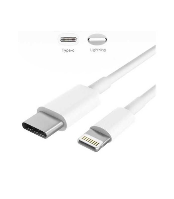 Cablu USB3.1 type C - Apple lightning 1m alb