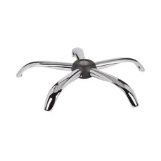 Bază pentru scaun directorial, metal, 60 cm, argintie