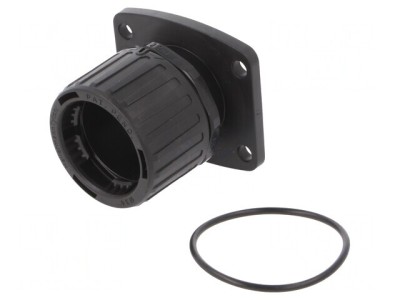 Conector Poliamidă HelaGuard Negru IP66 foto