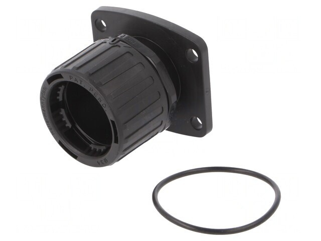 Conector Poliamidă HelaGuard Negru IP66