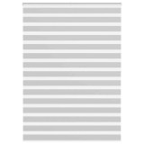 vidaXL Jaluzea tip zebra gri deschis lățime țesătură 155,9cm poliester