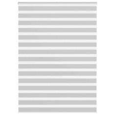 vidaXL Jaluzea tip zebra gri deschis lățime țesătură 155,9cm poliester