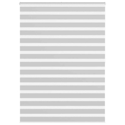vidaXL Jaluzea tip zebra gri deschis lățime țesătură 155,9cm poliester foto