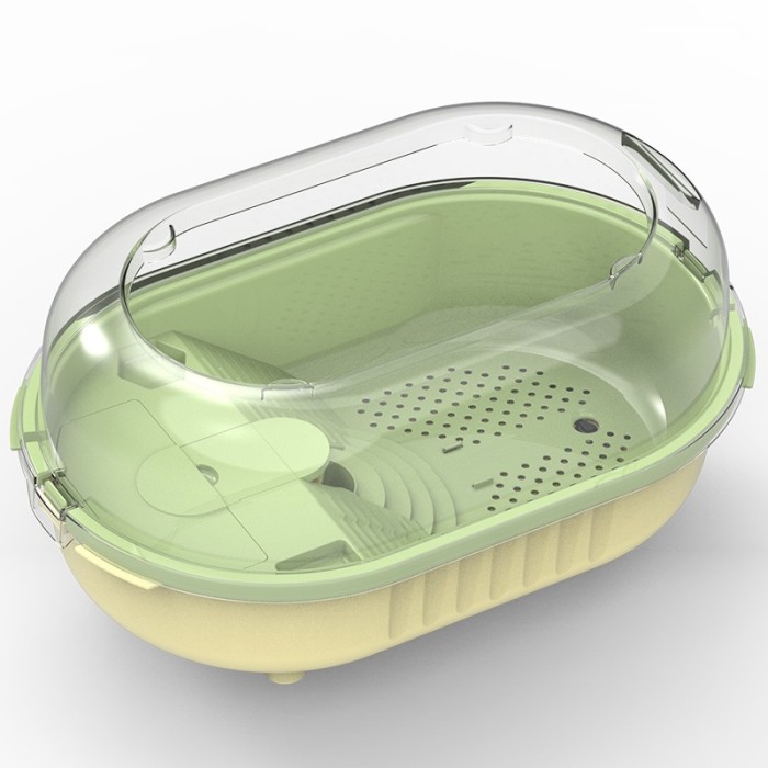 Sunsun FG-A3 &ndash; Acvariu Profesional pentru Țestoase cu Platformă de Uscare și Design Ecologic