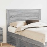 vidaXL Tăblie cap cu headboard Gri Sonoma 120 cm Lemn compozit 888130