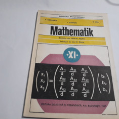 Matematica : manual pentru clasa a XI-a- elemente de algebra superioara -C NITA*