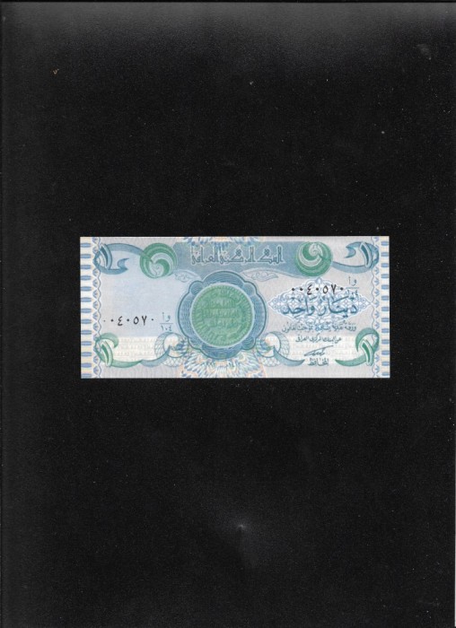 Irak 1 dinar 1992 unc