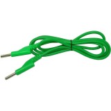 Cablu borne 4mm t-t 1m verde
