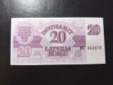 LETONIA 20 RUBLE 1992 UNC