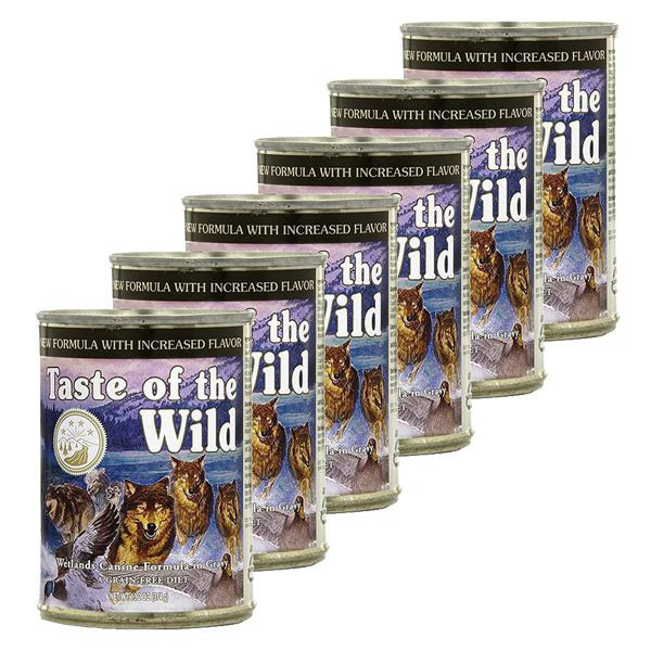 TASTE OF THE WILD Wetlands Canine - conservă, 6 x 390g