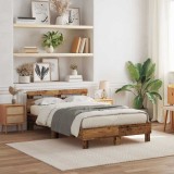 Cumpara ieftin Cadru de pat cu headboard Lemn vechi 120 x 200 cm Lemn compozit
