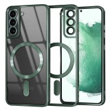 Husa premium Samsung Galaxy S22 Plus 5G Asteroid GSM Luxury Crystal MagSafe, verde inchis