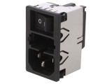 Conector Alimentare AC Soclu Tată 10A 250V IEC 60320