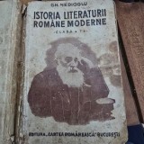 Istoria literaturii romane moderne clasa 7-a - Gh. Nedioglu editia a 8-a