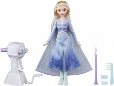 Papusa Frozen2 Elsa Cu Par Lung Pentru Impletit foto