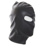 Masca Bondage cu Decupaje Ochi si Snur la Spate, Negru
