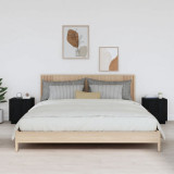 vidaXL Noptiere, 2 buc., negru, 40x34x45 cm, lemn masiv de pin