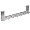 Cuier Inox, 7 C&acirc;rlige, Pentru Ușă, Argintiu, 40 cm, Oem