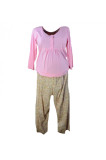 Pijama pentru gravide Regina RGN6R, Multicolor