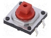 Microintrerupator 12x12x4.3mm, (ON)-OFF, SPST, ALPS - SKQEACA010
