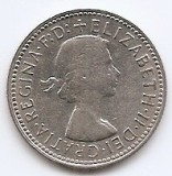 Australia Shilling 1960 (Elisabeta a II-a) Argint 5.65g/500, 23,5 mm, KM-59
