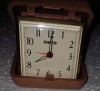 Ceas Mecanic Masa Voiaj EQUITY Defect Sonerie China 7.5cm Vintage Colectie