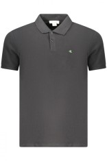 Calvin Klein Jeans Tricou polo barbati, cu mini logo brodat, Regular fit, Negru foto