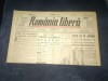 ZIARUL ROMANIA LIBERA 28 OCTOMBRIE 1945