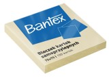 BLOC NOTITE ADEZIVE BANTEX POST IT 75X75MM 100F GALBEN