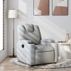 VidaXL Fotoliu rabatabil gri deschis, material textil