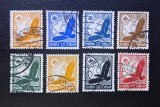 Germania Reich-ul German 1934-1940 Serie Uzuală Poșta Aeriană Vultur și Glob Terestru 8v Lot Ștampilat - A0040