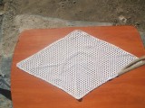Mileu din macrame deosebit de mare , lucrat in romb / nr 4