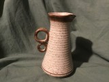 arta / design - Vaza vintage tip carafa din ceramica realizata manual semnata !