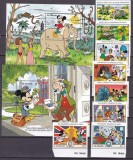 St.Vincent 1989 Disney EXPO INDIA MI 1147-1154 + bl.64,65 MNH