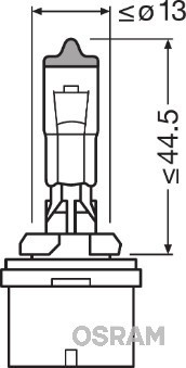 BEC 12V H27/1 27 W ORIGINAL OSRAM 8652