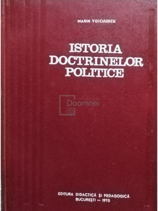 Marin Voiculescu - Istoria doctrinelor politice (editia 1970)