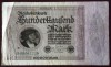 Germania 100.000 Mark 1923 litera T in stanga portretului o singura serie 228 **