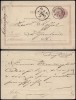 Sweden 1882 Old postcard stationery Helsingborg to Copenhagen Denmark DB.015