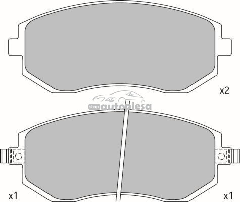 Set placute frana,frana disc SUBARU LEGACY V Combi (BM, BR) (2009 - 2016) KRIEGER 0950006348