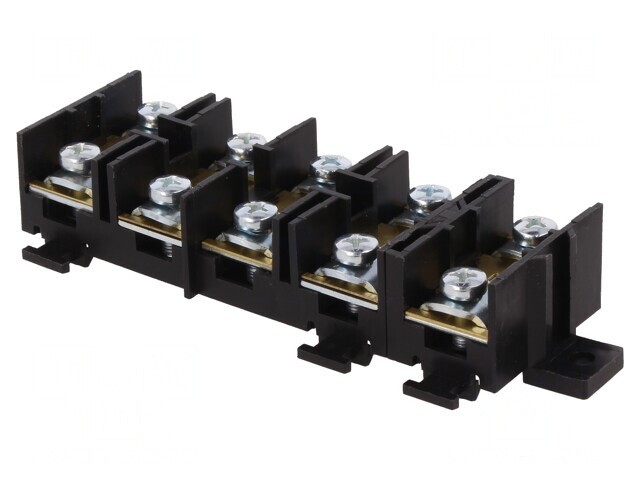 Regletă de conexiuni terminal cu şurub 16mm&sup2; 76A 5 piste