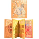 Paleta de farduri kevin&amp;coco, 72 culori, stil carte, 3 straturi, pudra compacta, clasic, fara sulfati, 14 x 14 cm, 80 g, multicolor, Flippy