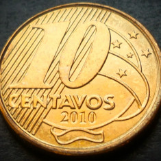Moneda 10 CENTAVOS - BRAZILIA, anul 2010 * cod 4840