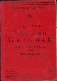 HST C3291 The brief english grammar and analysis, 1906, London foto